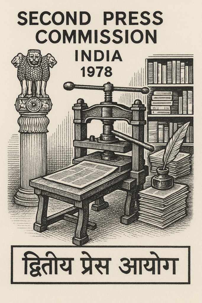 द्वितीय प्रेस आयोग ने अपने 1982 में दिए गए अपने सुझाव में कई महत्वपूर्ण बातें कही.