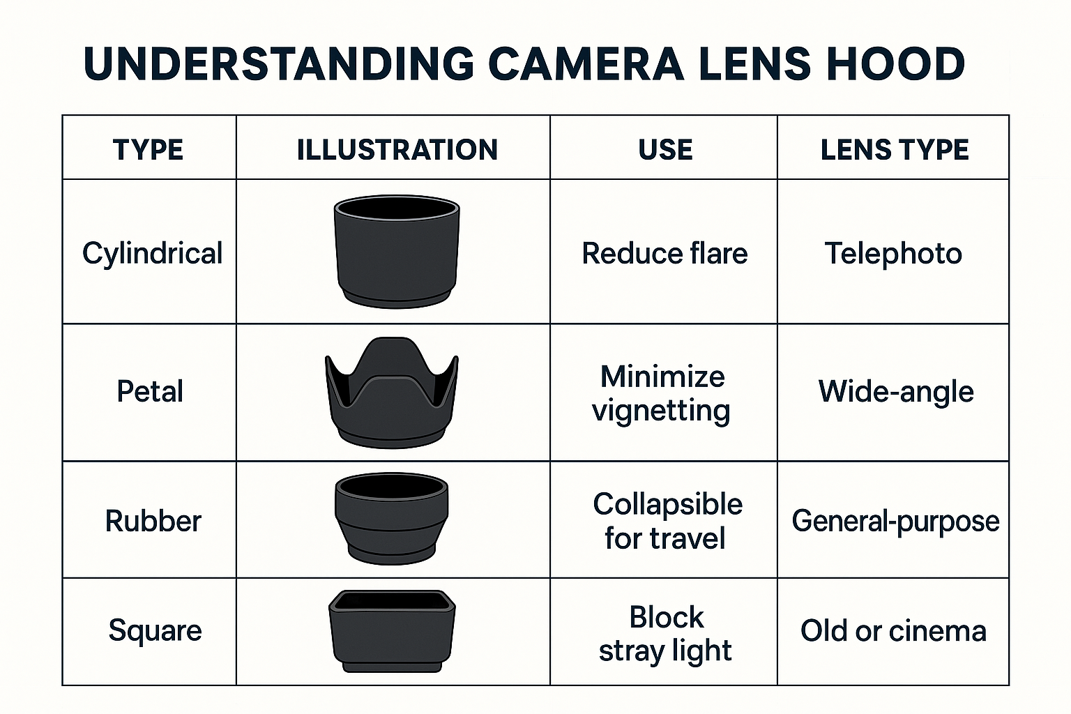 Understanding Camera Lens Hood